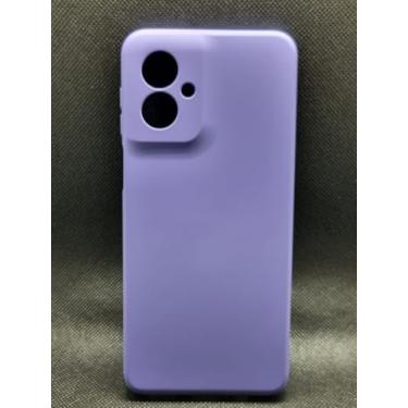 Imagem de Capa Silicone Aveludada Moto G55 (Lilás)