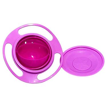 Imagem de Prato Mágico Infantil Bebê Giratório 360º Alimento Não Cai