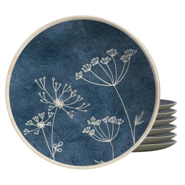 Imagem de Jogo De Pratos Fundo Cerâmica 6Pcs 25Cm Coup Spices Alleanza