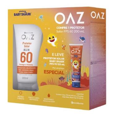 Imagem de Kit Protetor Solar Oaz Rosto e Corpo FPS60 200ml + Protetor Solar Baby