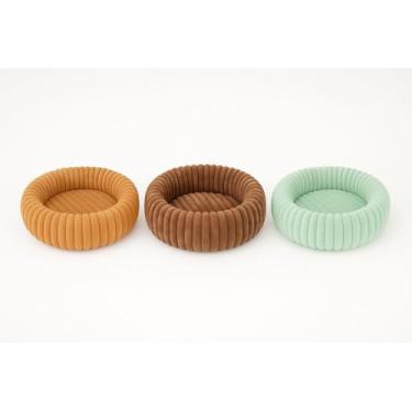 Imagem de Cama Nuvem Pet Pelúcia Redonda Toque Suave tamanho M (Marron)