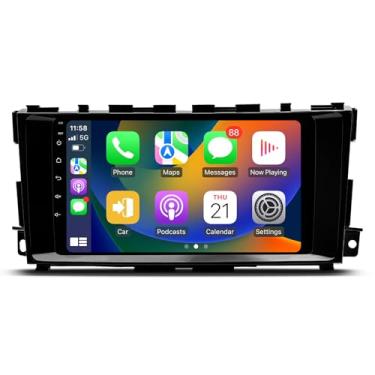 Imagem de ViaBecs 9" Wireless Apple Carplay Car Stereo 6Gb 128Gb Para Nissan Altima Teana 2014-2018 Tela Sensível Ao Toque Rádio Android 12.0 Unidade Principal Android Auto Gps 5 Ghz Wifi Fm/Am Swc 1280 X 720