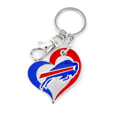 Imagem de Chaveiro NFL Buffalo Bills Swirl Heart