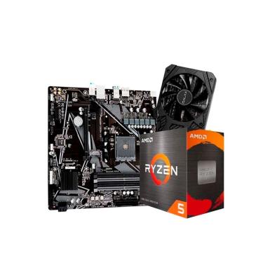 Imagem de Kit Upgrade Ryzen 5 5600GT, Placa Mãe A520M, Placa de Video RTX 3060 12GB, Neologic - NLI90468