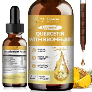 Imagem de Gotas líquidas Totaria Quercetina Lipossomal 1000 mg e Bromelaína 500 
