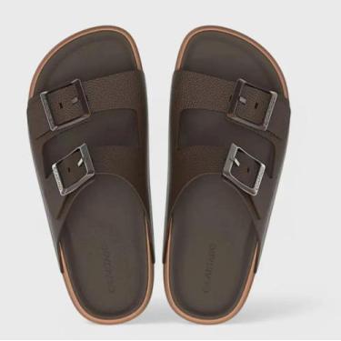 Imagem de Chinelo Cartago Slide  Masculino Milao Plus 12501, Cinza, 40