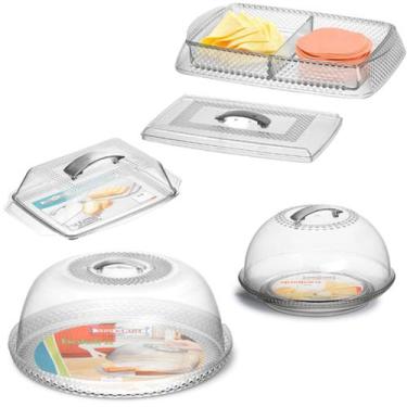 Imagem de 1 Boleira 1 Queijeira 1 Manteigueira 1 Porta Frios em acrilico - Nique