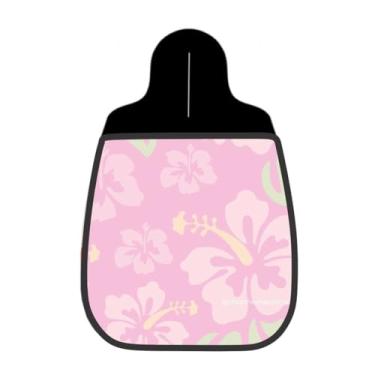Imagem de Lixeira De Carro Organizador Lixinhocar Arte Hibisco Rosa