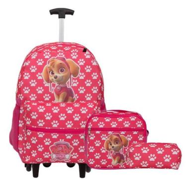 Imagem de Mochila Skye Rodinhas + Lancheira e Estojo - Toys 2U