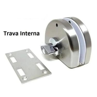 Imagem de Fechadura Inox Para Vidro/Alvenaria De Pressão Correr Va 159 - Soprano
