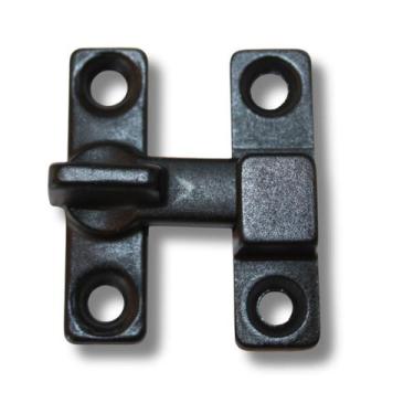 Imagem de Kit c/ 6 Trincos Fecho Tranqueta Metal Reto para Portas e Janelas - Ba