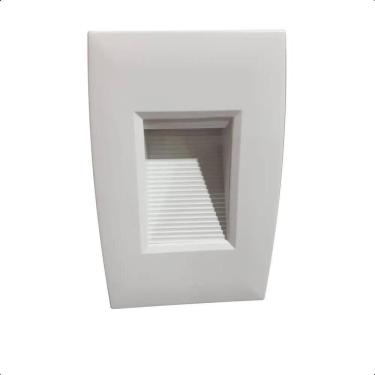 Imagem de 2X Balizador Led 2W Branco Quente Embutir Caixa 4X2 Externo