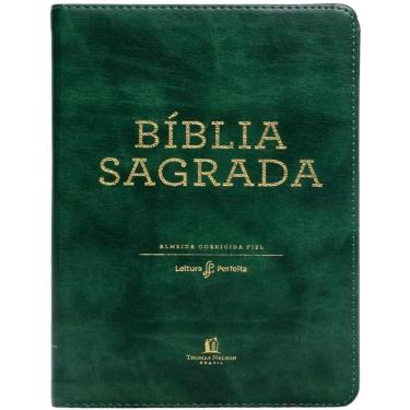 Imagem de Biblia Sagrada Courosoft Verde, Leitura Perfeita - Almeida Corrigida Fiel