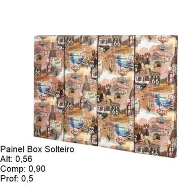 Imagem de Painel Cabeceira Box 0,90 Infantil Cor Rota 66 Comprar