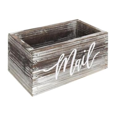 Imagem de XLWLLNJ Caixa de Correio de Madeira, Classificadora de Cartas, Mesa de Armazenamento, Caixa de Correio, Cesta de Armazenamento Feita de Madeira de Pinho com L, a, Tamanho real