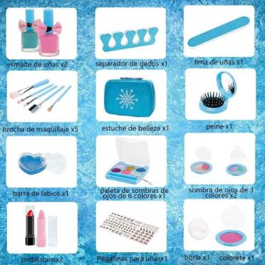 Imagem de Simulação de conjunto de brinquedos de maquiagem para meninas com bols