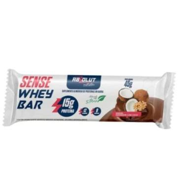 Imagem de Barrinha Sense Whey Bar Caixa Com 12un 540g Absolut Nutrition Amendoim