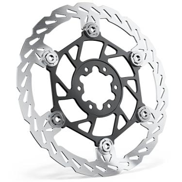 Imagem de Rotor de freio a disco traseiro flutuante (220 mm), núcleo de alumínio para aeronaves, rotores de freio MTB de aço inoxidável com 6 furos, espessura de 2,3 mm, para Sur-Ron Light Bee X LBX, Segway