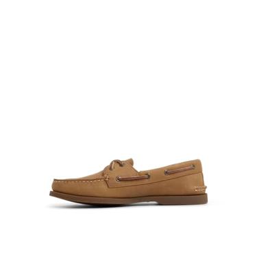 Imagem de Sperry Sapato náutico masculino autêntico original com 2 furos, Bronzeado envelhecido, 46