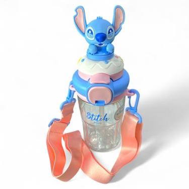 Imagem de Garrafa Infantil Stitch Disney Fofa BPA FREE Original Miniso