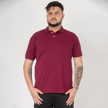 Imagem de Camisa Gola Polo Com Bolso Masculina Tecido Premium - MULTI MARCA, Bor