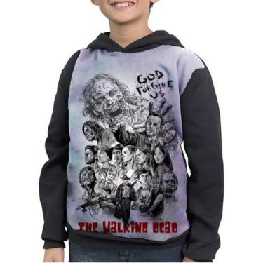Imagem de Moletom Infantil The Walking Dead Jogo Série - smoke, Preto, 8