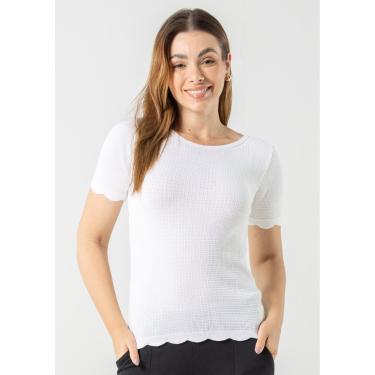 Imagem de Blusa Manga Curta Pau a Pique Modal Branco