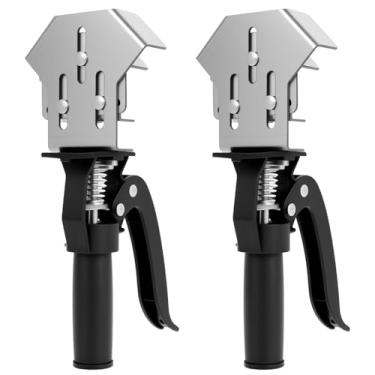 Imagem de Grampos de ângulo reto de aço inoxidável para marcenaria braçadeira de canto de ângulo preciso fixação firme clipe de canto de 90 graus fácil de instalar para marcenaria (preto, 2)