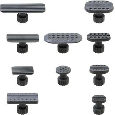 Imagem de OMYZERO Abas para extrator de amassados, 10 peças de abas de remoção de amassados de carroceria, ferramenta de reparo de amassados sem pintura, abas de cola com ventosa de gelo para reparo de