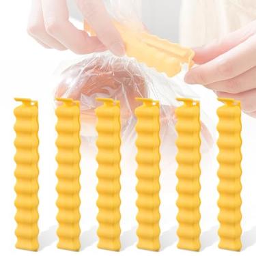 Imagem de 6 peças de clipes de chip para pacotes de alimentos, clipes de vedação engraçados, clipe em forma de batata frita para cozinha, armazenamento de alimentos em casa