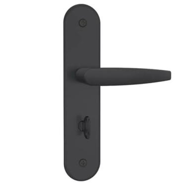 Imagem de Fechadura para Porta Interna Externa Preto Fosco 2 Chaves(Porta Banheiro)