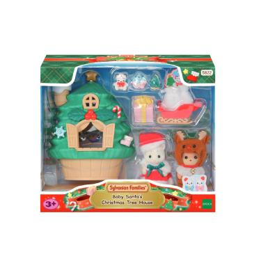 Imagem de Sylvanian Families - Conjunto Casa Da Arvore De Natal - Da Bebe Mamae Noel EPOCH MAGIA