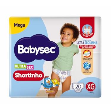 Imagem de FRALDA BABYSEC ULTRASEC SHORTINHO MEGA XG 20 UNIDADES