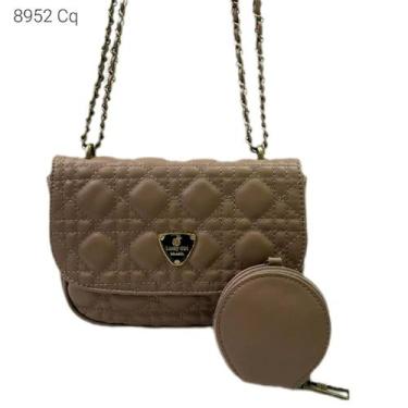 Imagem de Bolsa Feminina Transversal Ombro Matelassê com Porta Moedas 8952 - H2 