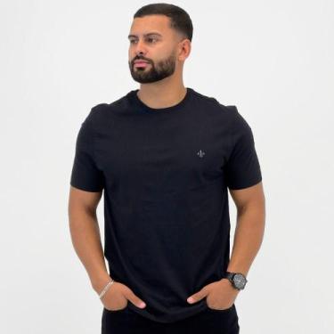 Imagem de Camiseta Dudalina Manga Curta Básica Masculina, M, Preto