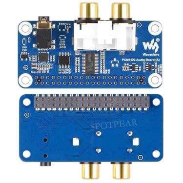 Imagem de Placa de som Raspberry Pi PCM5122 I2S DAC HiFi placa de expansão de áudio DAC Driver gratuito para PI5/PI4/Zero