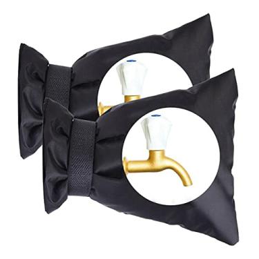 Imagem de Coberturas de torneira ao ar livre para inverno meias de torneira de jardim para proteção contra congelamento, envoltório de isolamento de válvula de aspersão reutilizável e capa de babador capas de