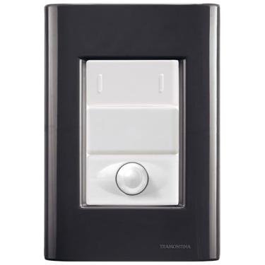 Imagem de Cj Interruptor paralelo + Dimmer ajustável Giz Grafite completo pronto