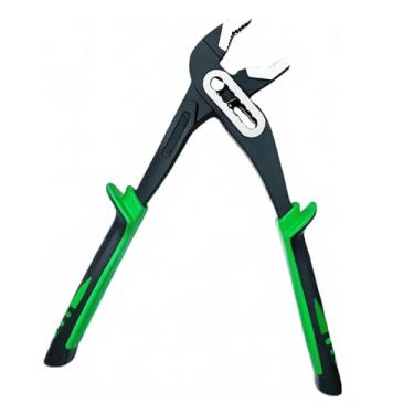 Imagem de Alicate de bomba de água de 25,4 cm, junta de ranhura de ajuste rápido de 7 posições com lingueta de aço CR V e cabo TPR para encanamento automotivo e reparo doméstico