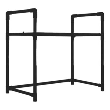 Imagem de Ｂｅｓｇａ Prateleira para Micro-ondas para Cozinha com Suporte de Armazenamento, Organizador de, Utensílios Espessos, Versátil, PP, Adequado para Casa, 1 Camada Branca