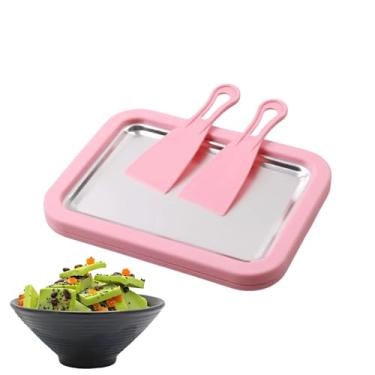 Imagem de Máquina de Gelado Instantâneo | Utensílios de Cozinha Portáteis,Congelador de Iogurte com Tabuleiro e Placa Fria - Para Família Crianças Adultos Casa Cozinha Festas Encontros Piquenique