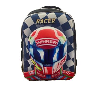 Imagem de Mochila De Costas Infantil Criança Unissex Escolar Racer Winner-Unissex