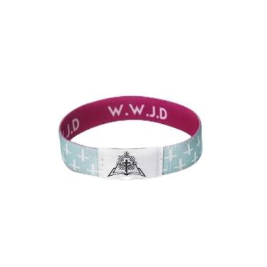 Imagem de Pulseira com versículo bíblico diário inteligente presente de joias cristãs, Large, Fibra sintética, Sem Pedra Preciosa