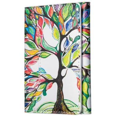 Imagem de LaiYHe Carteira magnética, 6 compartimentos para cartão, flip de couro PU, telefone minimalista fino, compatível com telefones e capas MagSafe, para iPhone 17/16/15/14/13/12/Pro/Max/Plus (Tree of Life