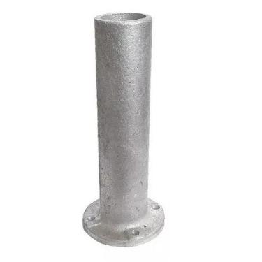 Imagem de Pedestal redondo para tubo 2" pol 200mm - aluminio - INOVARBOX