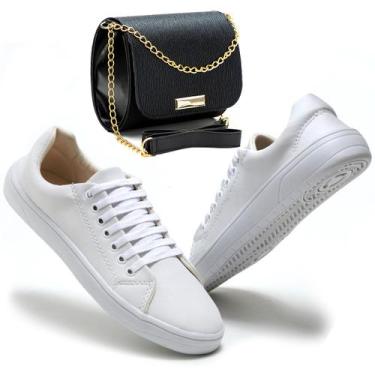 Imagem de Tênis Feminino Casual Star Leve All Confortável Acompanha Bolsa - SW S