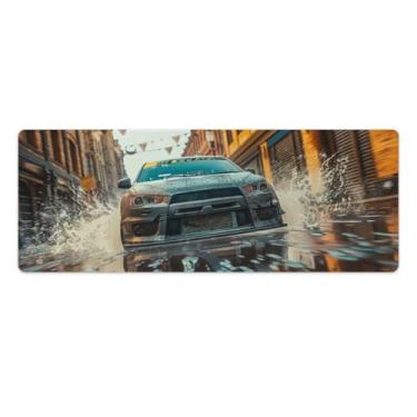 Imagem de HouLaiZhe Speed ​​Sports Lancer JDM Carro Esportivo Grande Gaming Mouse Pads Tapete de Mesa Base de Borracha Antiderrapante Laptop Acessórios de Computador Suprimentos Bloco de Escrita para Escritório