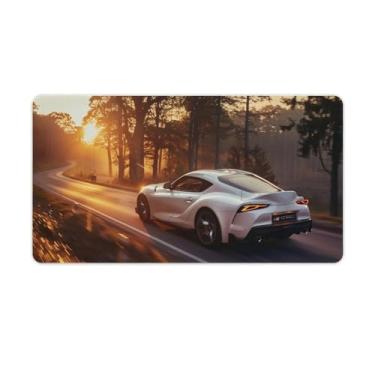 Imagem de HouLaiZhe JDM Sup Jungle Sunrise Beautiful Large Gaming Mouse Pads Tapete de Mesa Base de Borracha Antiderrapante Laptop Acessórios de Computador Suprimentos Bloco de Escrita para Escritório Casa 40 X