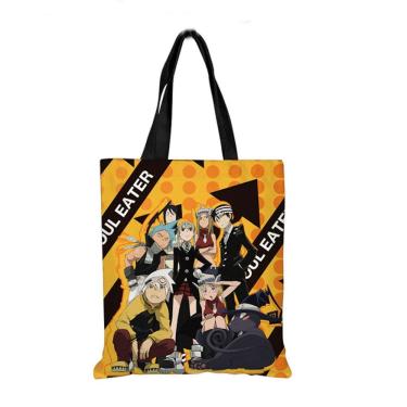 Imagem de Sacola de lona Souls Eaters, presente para fãs de anime, 38x35cm