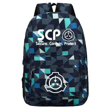 Imagem de Mochila Anime School Bag SCPs Luminous Kids Algodão-Poliéster